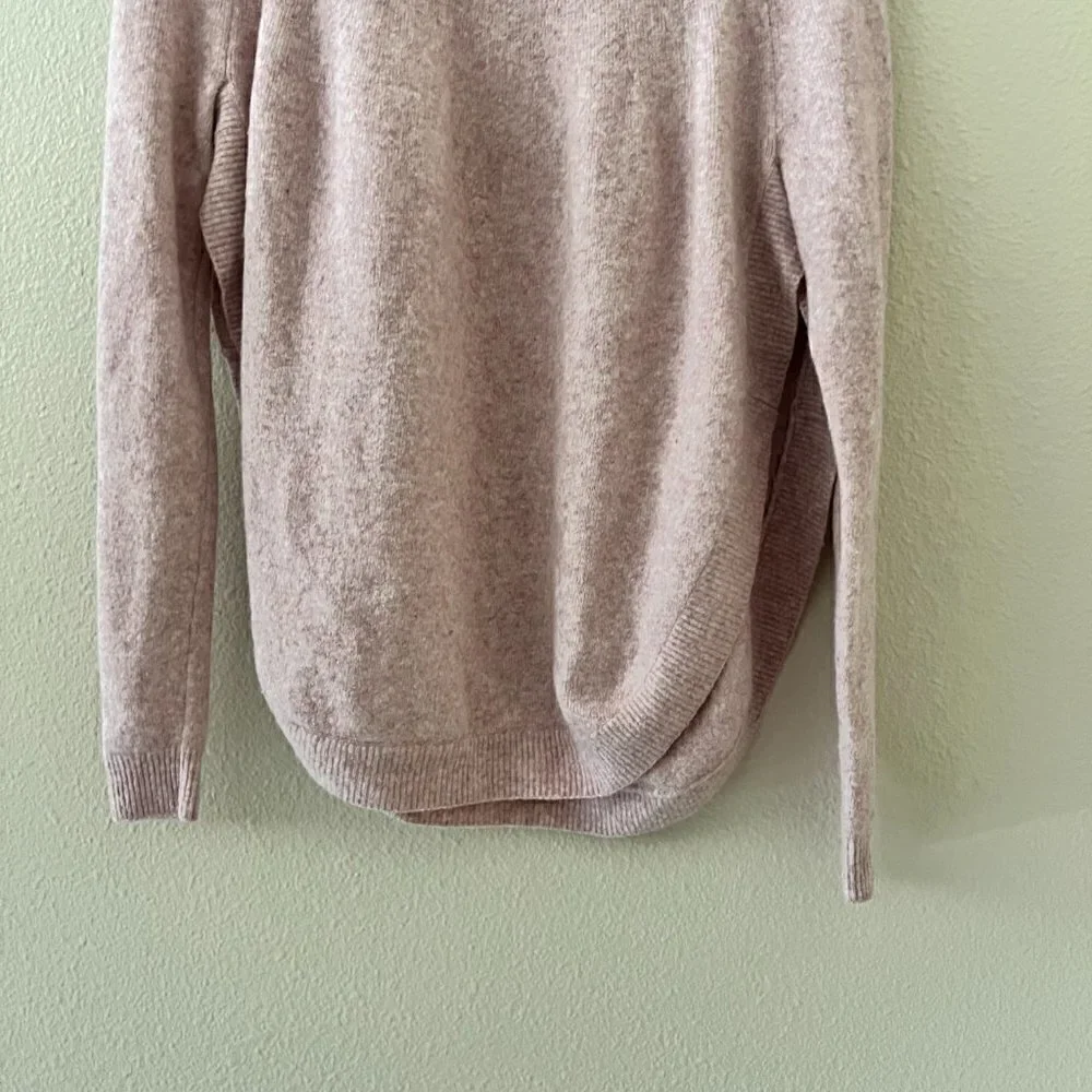 COS Light Pink Mock Neck Open Side Sweater XS​​​​​​​​​​​​​​​​​